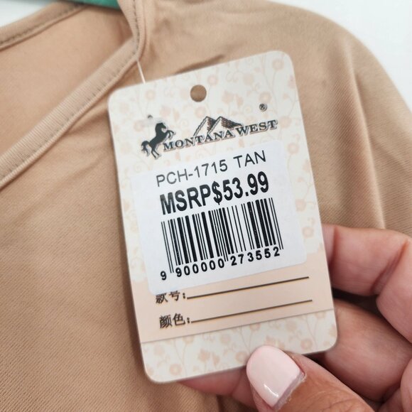 MONTANA WEST Steer Skull Graphic Faux Suede Fringed Poncho OS NWT - Picture 7 of 7